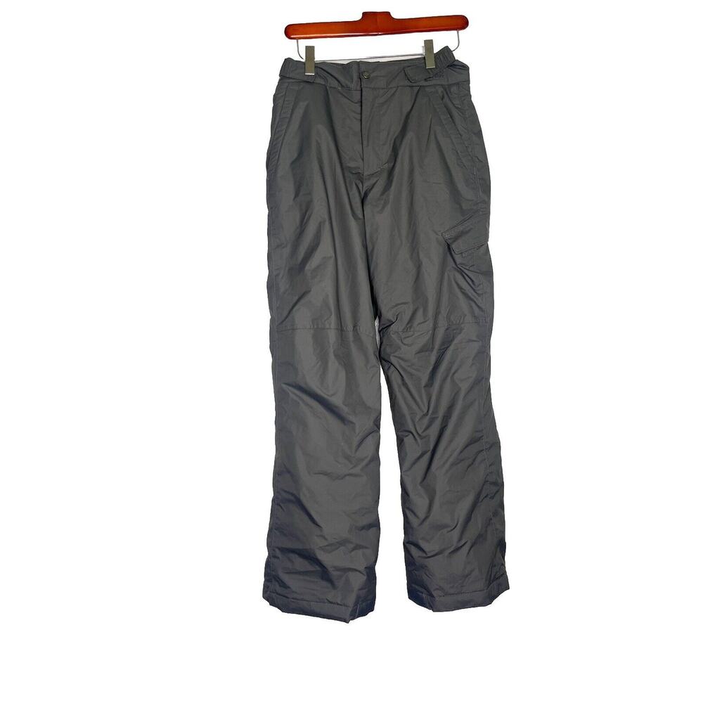 Columbia Youth Grey Ski Snowboarding Cargo Waterproof Pants size large 14/16